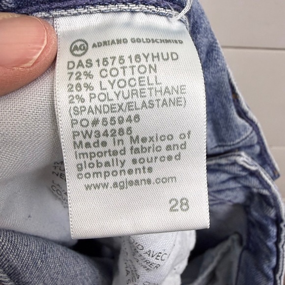 AG The Ex-Boyfriend Slim Straight Jeans Women 28 16 YEARS HUDSON ANKLE SOFT - Picture 10 of 13